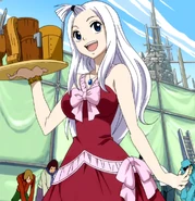 Mirajane serving drinks
