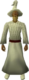Cream robe set equipped