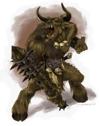 Minotaur raging