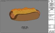 Modelsheet cheesyhotdogbun withrims - closeup