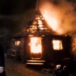Cabaña encendida