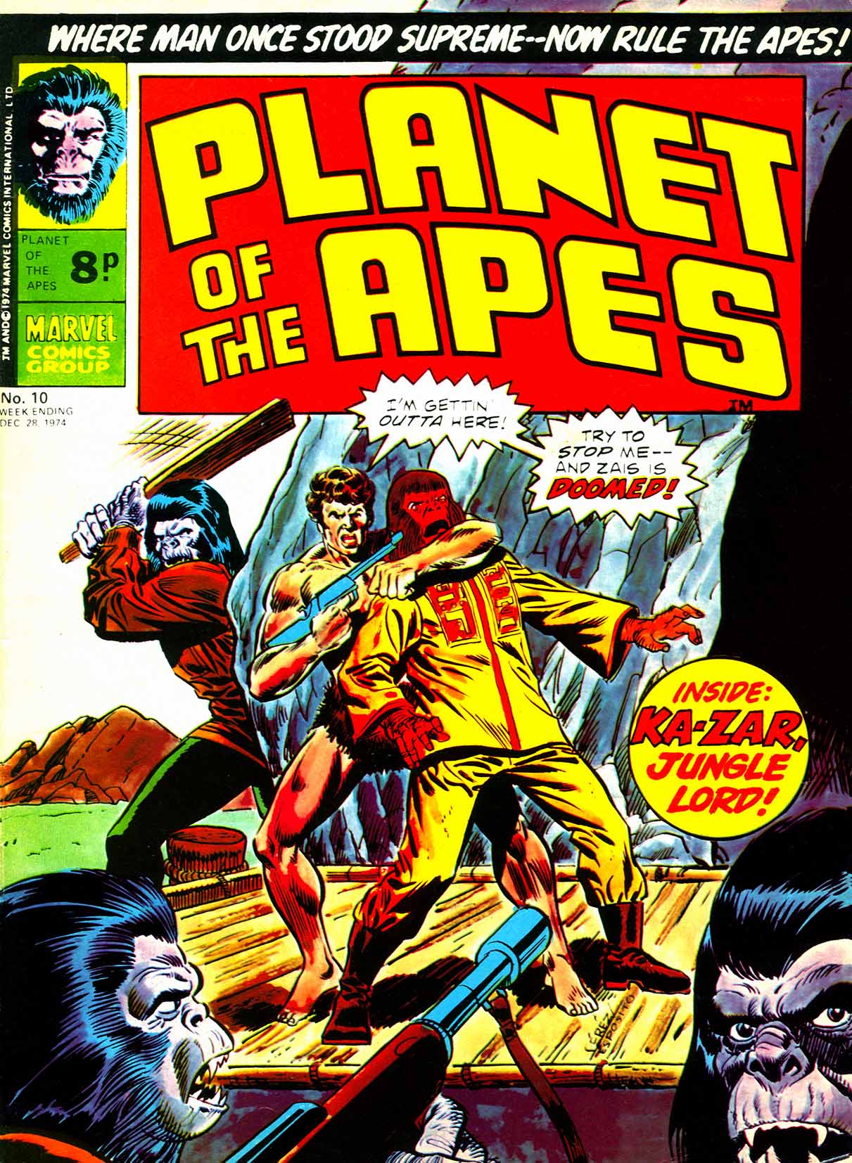 Planet of the Apes (UK) Vol 1 10 - Marvel Comics Database