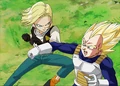 Vegeta SSJ vs. Androide 18