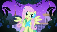 Fluttershy listens to the bird calling S1E26
