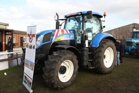 New Holland T6070 Blue Force banner at LAMMA 2012 - IMG 3617