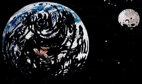 La Terre et la Lune dans Powerduck&nbsp;: superhéros par hasard.