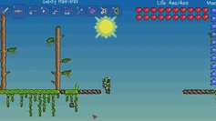 Meteor in jungle skybridge
