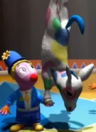 Austin & polka dotted donkey
