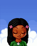Rue with white and pink flowers