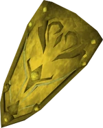 Gilded kiteshield detail