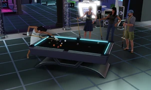 Playing pool
