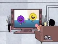 Billy and Grim using Mandy's TV in C&UC