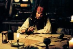 Captain Jack Sparrow in the cabin