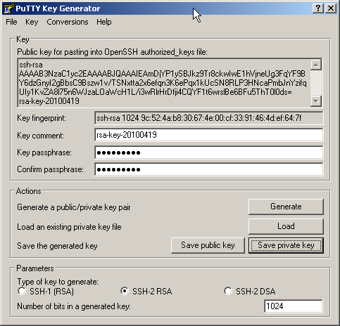 Puttygen