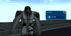 Tetrax con casco