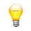 Bombilla amarilla - yellow Edison lamp