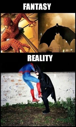 Spidey,Batman-in -reality