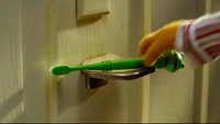 Pez kermit toothbrush