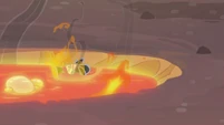 Celestia's letter burning in lava S2E21