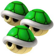 Triple Green Shells Artwork - Mario Kart Wii