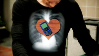 He really loves his phone