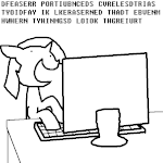 103024 - animated artist-The Weaver computer pony love computer Twilight Sparkle typing