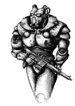 Enclave Soldier by AdrianBorgnine