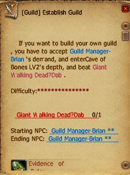 Quest establish guild