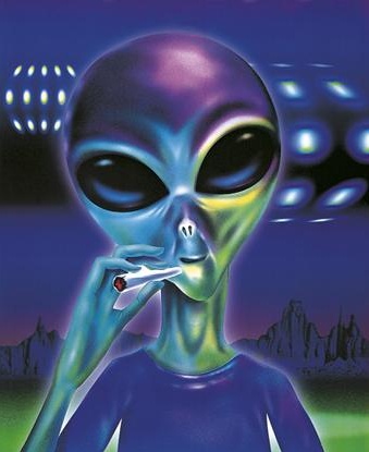 Weed Smoking Alien