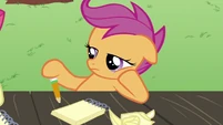 Scootaloo with pencil S2E23