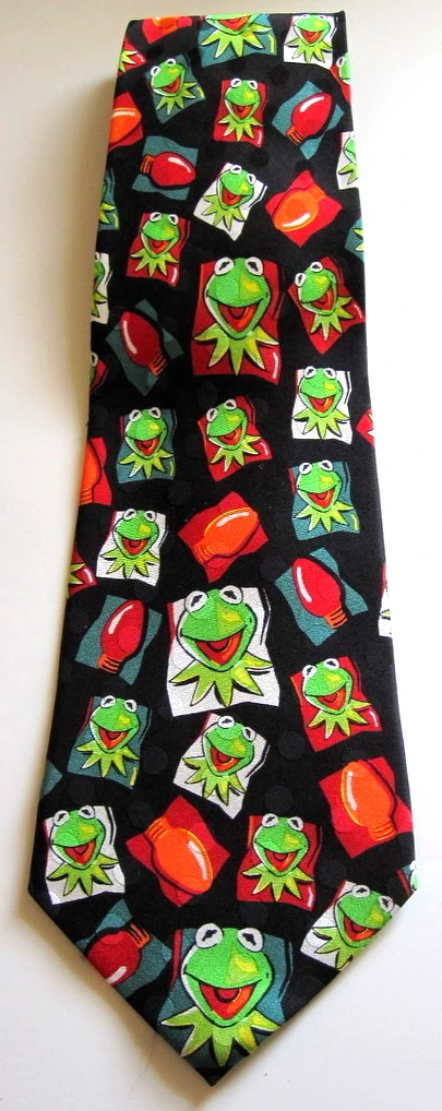Kermit holiday tie