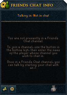 Friends Chat Menu