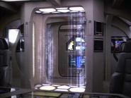 Runabout transporter alcove