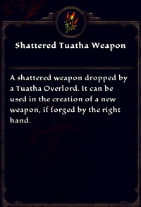 Shattered tuatha weapon