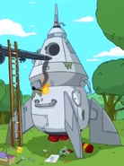 Banana Man's rocket