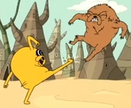 Jake kicking Gut Grinder 2