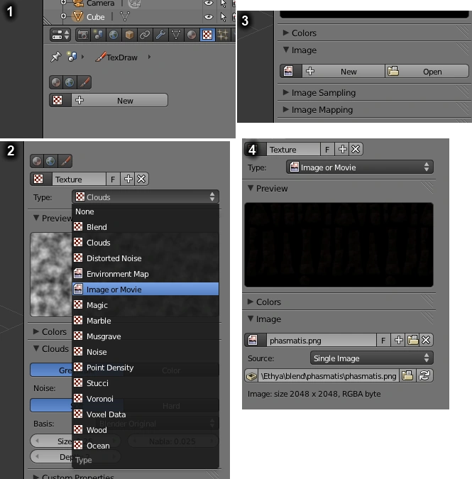 Attaching a texture