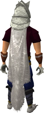 A player wearing the Hati cloak.