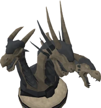Fine King Black Dragon statue