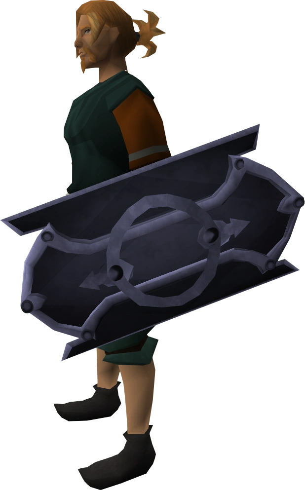 Mithril sq shield equipped