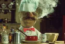 Chef smoking