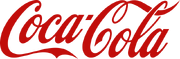 Script "Coca-Cola" with the first "C" underlining the "oca" and the last "C" looping over the "ola" and through the loop of the "l".
