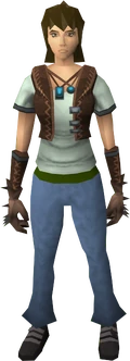 Spiked gauntlets equipped
