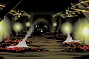 Riding on the ussal crab through the mines