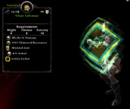 Silver talisman