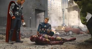Thor, iron man, cap and hulk
