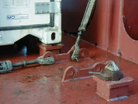 Twistlock and lashing rods