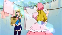 Michelle helping Lucy