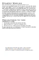 MW3 Manual Disclaimers