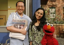 Leela, Alan and Elmo